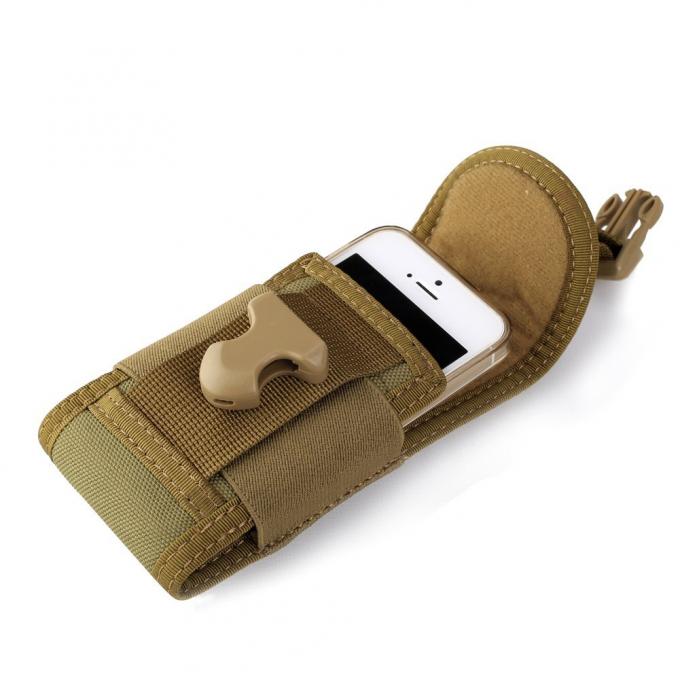 Προσαρμοσμένη τσάντα μέσης πεζοπορίας τακτική, τηλεφωνικό πακέτο 5.5 κυττάρων 1000D νάυλον» Χ 3» Χ 1»