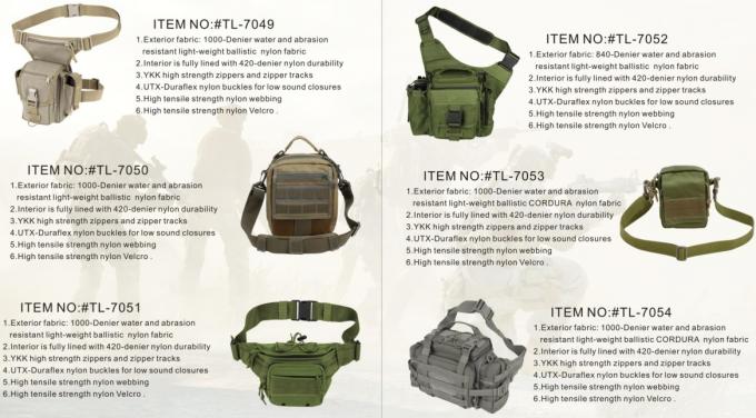 Νάυλον τακτικά Backpacks τσαντών εργαλείων, τσάντα εργαλείων στρατού συνήθειας αδιάβροχη