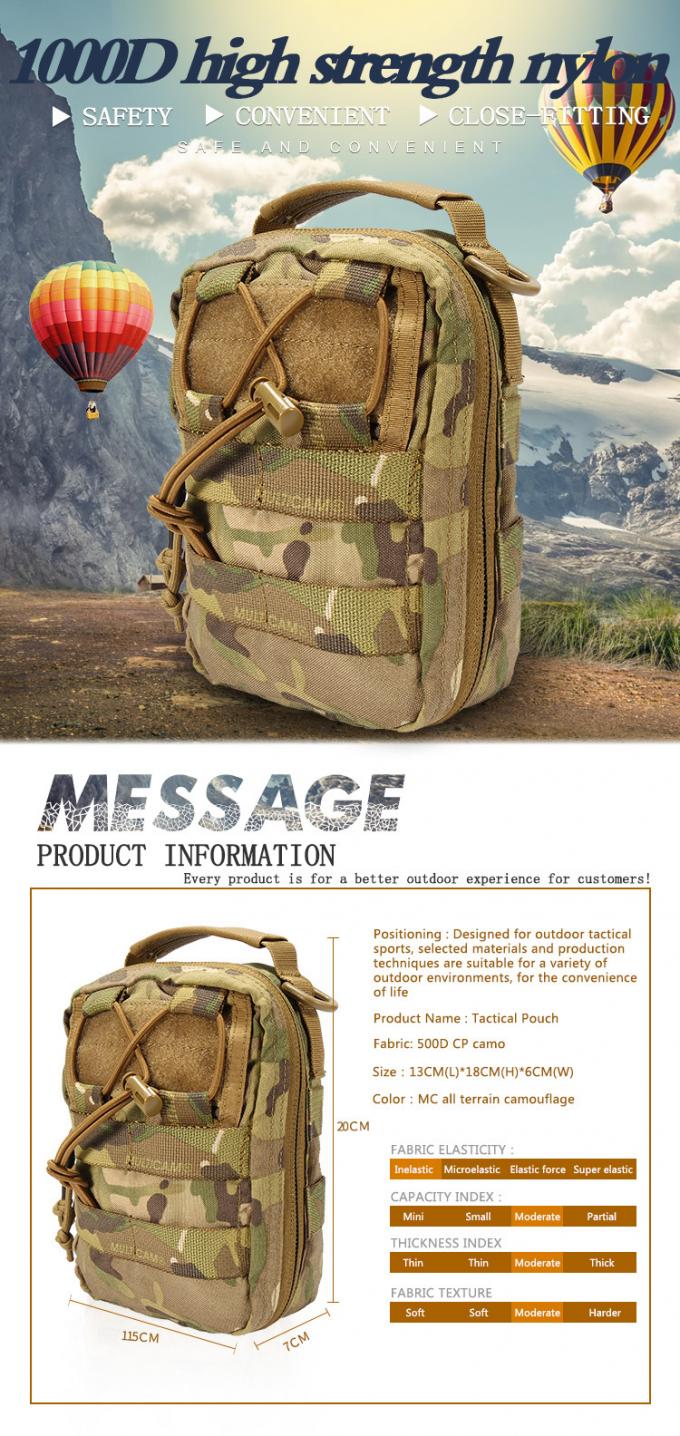 Τακτική Molle χρησιμότητας σακουλών EMT στρατιωτική σακούλα πεζοπορίας τσαντών φορητή υπαίθρια